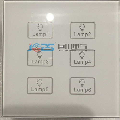 新品上市！巨川電氣6鍵智能觸摸面板 場景面板 智能觸控面板